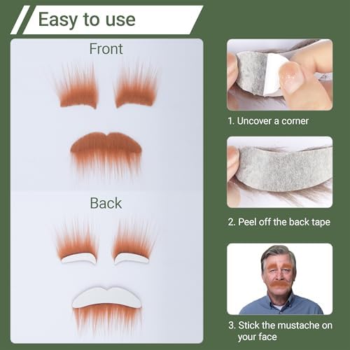 Costela Fake Mustache and Eyebrows Set