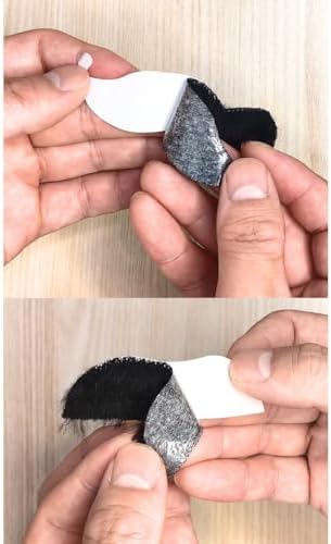 24PCS Halloween Mustaches Black6Styles Fun for Pranks Role-Playing Kids Adults