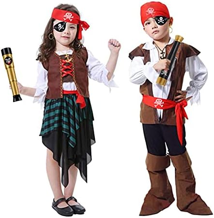 Captain Pirate Costume Accessories Set for Men