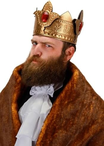 Regal Red King Crown - Majestic Royal Crown