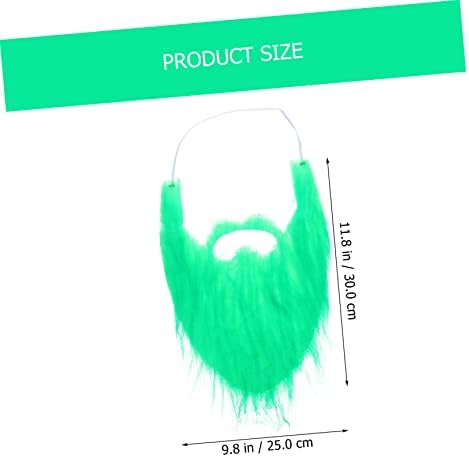 St Patricks Day fake beards 2Pcs costume set for festive celebrations