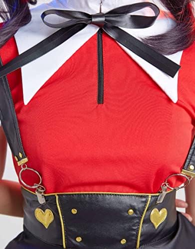 Kawaii Womens Game Streamer Cosplay Costume with Suspender Skirt and Accessories