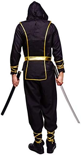 Mens Golden Dragon Ninja Costume