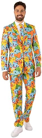 Pokemon Slimmest Fit Mens Costume Sleek and Stylish Made in USA