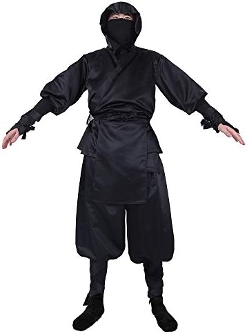 Mens Black Ninja Suit Costume