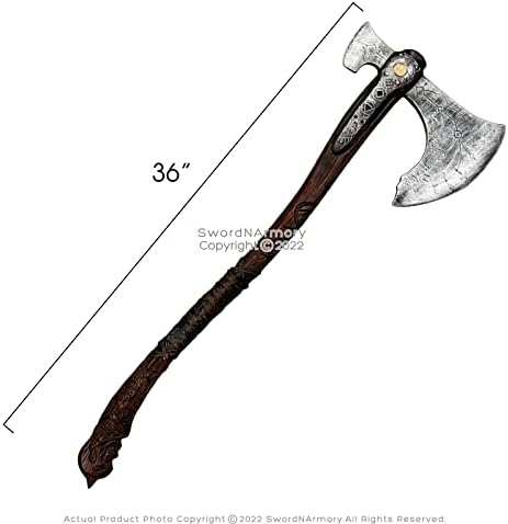 36 War Viking Axe Cosplay Prop Kratos Game-Accurate