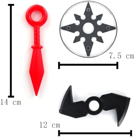 Power Ling CC Plastic Ninja Tools Set for Role-Playing Costumes