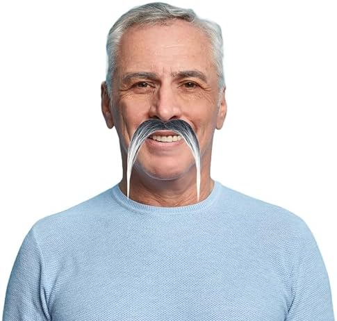 Halloween Classic Fake Mustache for Men - Great for Cosplay More