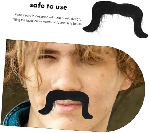 Vaguelly Halloween Fake Mustache Beard