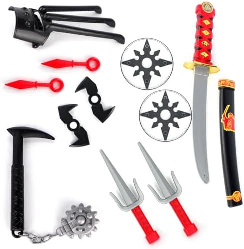 Power Ling CC Plastic Ninja Tools Set for Role-Playing Costumes