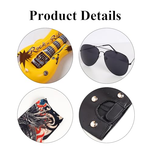 Punk Rocker Dudes 80s Wardrobe Set for Men