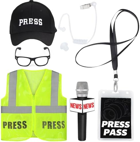 Yewong Adult News Reporter Costume Set