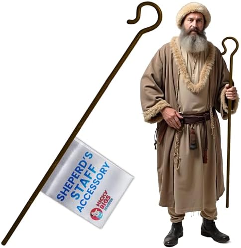 Adjustable Plastic Shepherds Hook Prop Staff Cosplay Costume Accessory