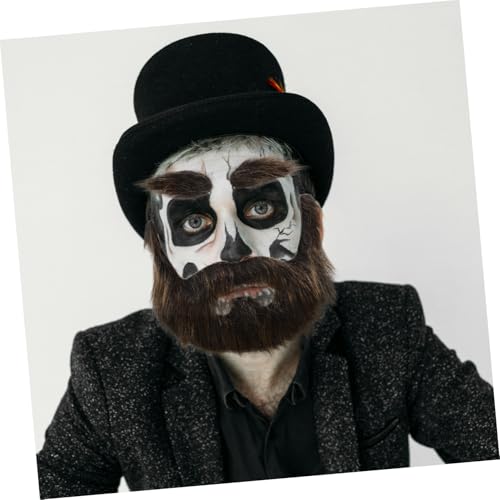 1 Set Fake Beard Eyebrow Costume for Halloween Party