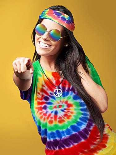 4-Piece Hippie Costume Set for Women
