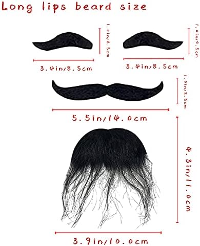 OJYUDD Self-Adhesive Fake Eyebrows Bead for Halloween Costume