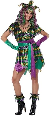 Jesters Mardi Gras Costume Womens Parade Set
