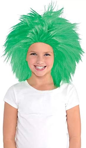 Green Crazy Wig Costume - One Size Pack of 1
