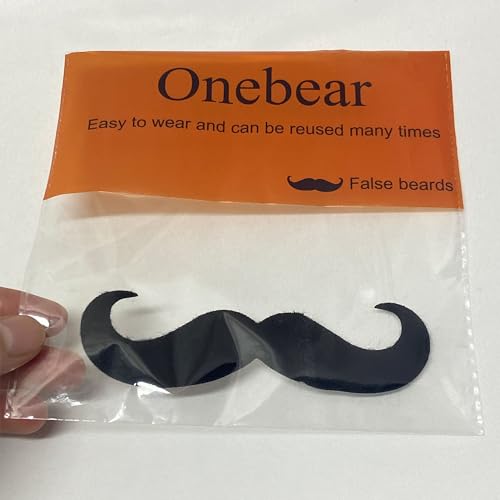 Onebear Black Fake Mustache Bead for Cosplay