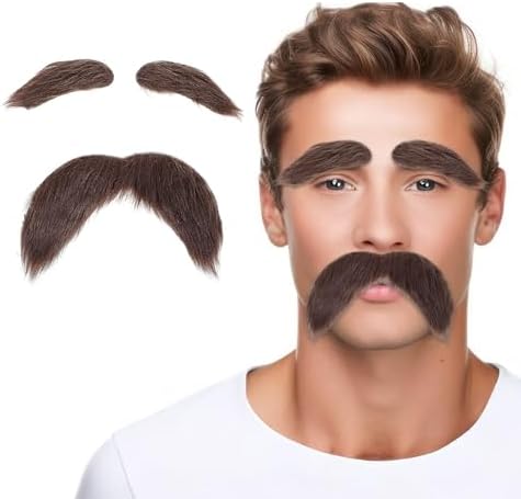 Realistic Self-Adhesive Fake Beards Set