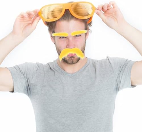 MUCKLILY 2-Pack Fake Beards for Men
