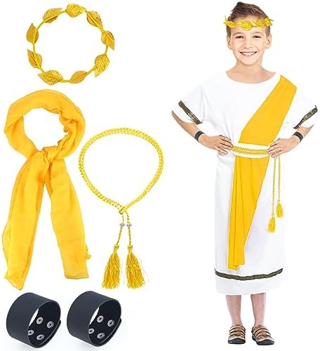 Timeless Grecian Toga Accessories Set for Kids