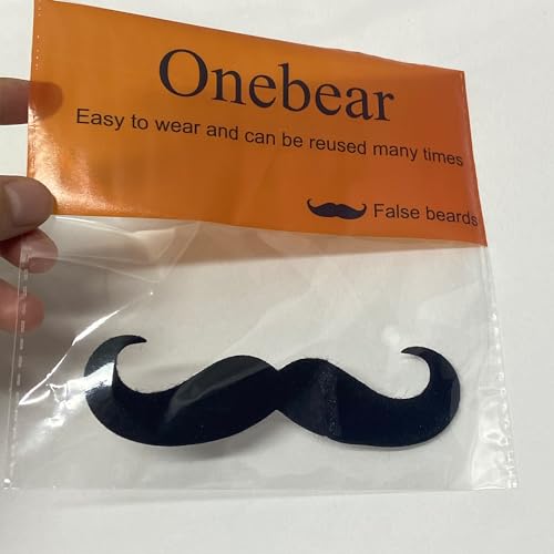 Onebear Black Fake Mustache Bead for Cosplay