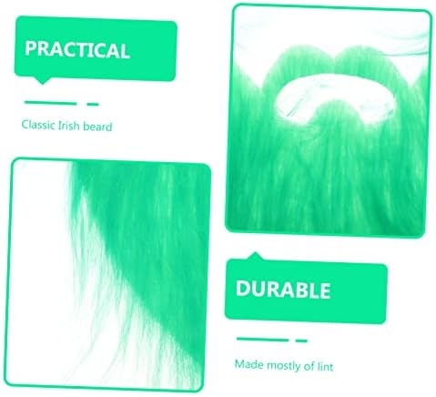St Patricks Day fake beards 2Pcs costume set for festive celebrations