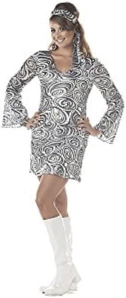 California Costumes Womens Sexy Disco Diva Dress Costume