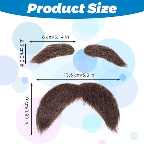 Realistic Self-Adhesive Fake Beards Set