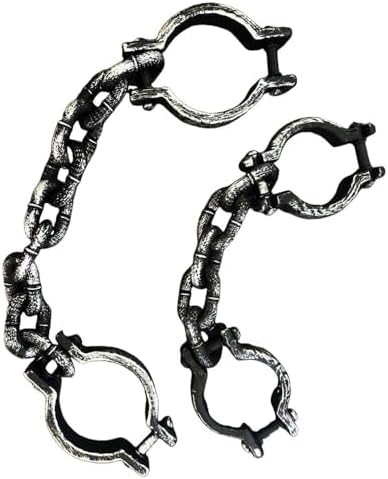 Plastic Prisoner Footcuffs Handcuffs Halloween Props