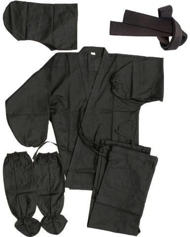 Real Ninja Costumes for Men 14oz Black Belt Included
