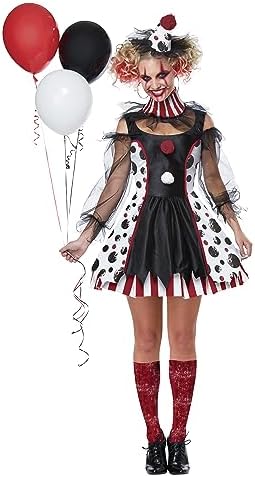 Woman Creepy Clown Costume