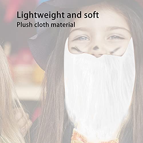 Funny Fake White Mustache Beard for Parties and Costumes