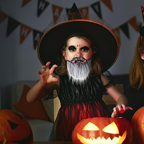 3PCS Fake Beards Halloween Costume for Kids