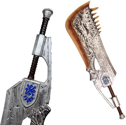 Blazing Steel Monster Hunter Sword - 11 Scale Foam_meas - Cosplay Costume Prop