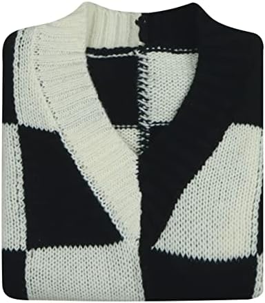 Black White Checkered Sweater Vest Costume