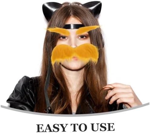 Halloween Fake Beard and Eyebrow Costume Props
