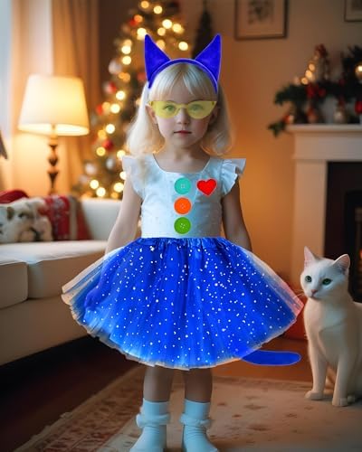 imaginatively transformed into a Blue Cat Character
