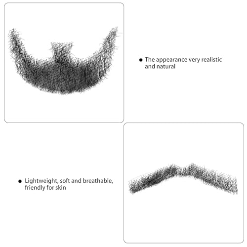 Togarhow Fake Mustache Beard for Men