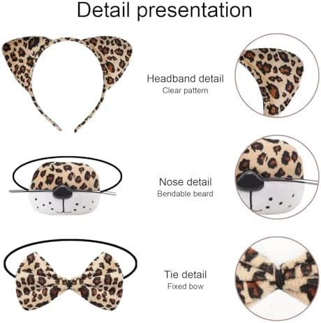 5-Piece Cheetah Costume Set