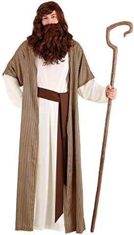 Joseph Costume for Men - Lightweight polyester tunic with attached robe