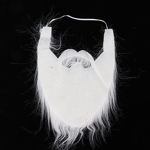 NOENNULL Fake Beard Party Add-On White Mustache for costumes fun