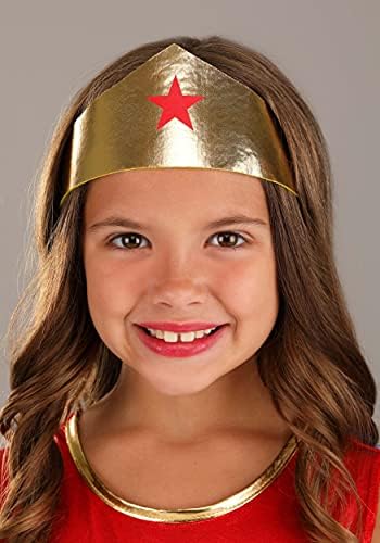 Fun Costumes - Girls Caped Wonder Woman Costume - Superhero Outfit - Red White Blue