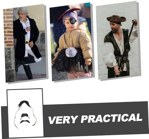 3pcs Realistic Pirate Beard Cosplay Tools