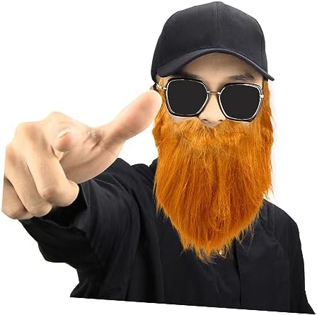 2-Piece Realistic Fake Beards for Cosplay and Party Use