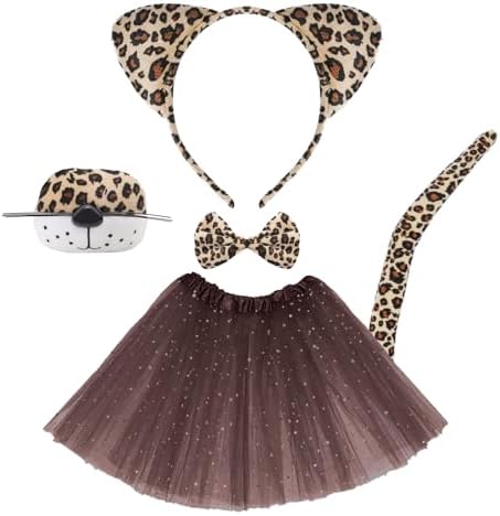 5-Piece Cheetah Costume Set