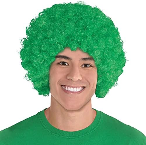 Amscan Curly Party Wig Costume Green