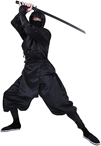 Mens Black Ninja Suit Costume