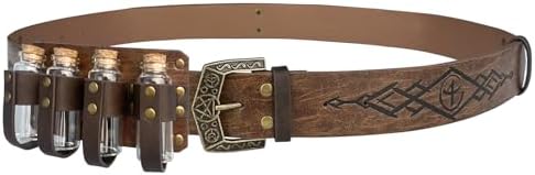 Medieval Belt with Potion Bottles